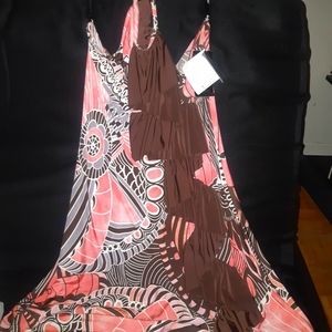 US L | Baby Phat Ruffle Halter Dress